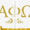 Alpha Chi Omega Monogram SVG & PNG Design Set - Customize Your Sorority Gear with Ease