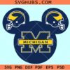 Michigan wolverines Disney SVG