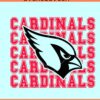 Cardinals Stacked SVG, Arizona Cardinals football SVG