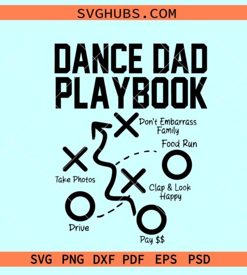 Dance dad PlayBook svg, Dance dad svg, funny dance dad SVG