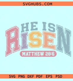 He is Risen retro SVG, Christian Easter svg, He is Rises svg, Easter SVG files