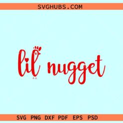 Lil nuggets SVG, Chick Fil A svg, onesie svg, Toddler shirt SVG