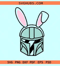 The Mandalorian Bunny Ears SVG, Star Wars Easter svg, Mandalorian Bunny SVG, Easter Svg files