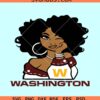 Washington Commanders girl svg, Washington Redskins SVG, Washington Commanders SVG