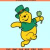 Winnie The Pooh Leprechaun SVG, Winnie St Patrick SVG, Irish Winnie Pooh svg