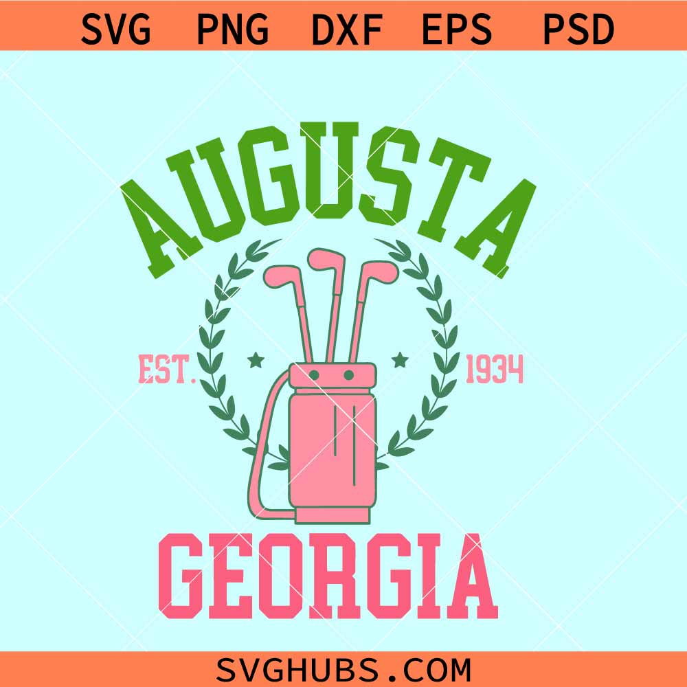 Augusta Georgia SVG, Augusta Georgia Golf Tour SVG, Augusta Georgia Est ...