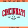 Cincinnati Reds college font SVG, Cincinnati varsity font SVG, Cincinnati est 1881 SVG