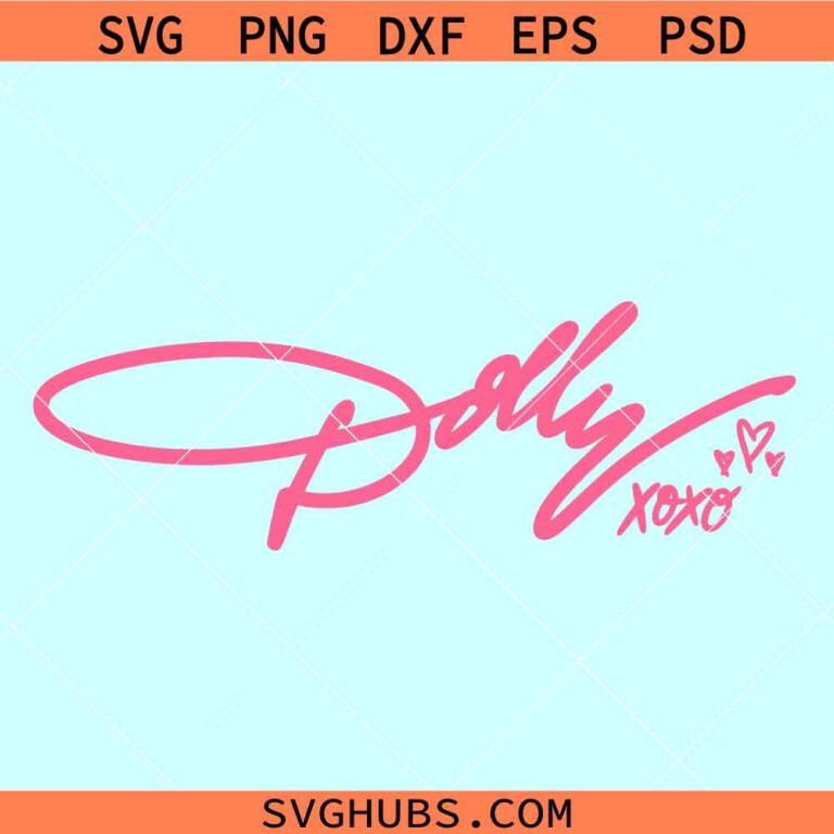 Dolly Parton xoxo SVG, country western music svg, Dolly Parton svg