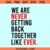 We Are Never Getting Back Together like Ever svg, Taylor Swift svg