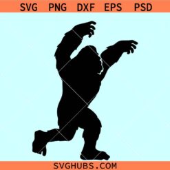 Bigfoot sasquatch hands up SVG, big foot svg, bigfoot yeti svg