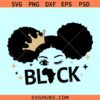 Black girl afro puffs SVG, African American woman svg, Juneteenth svg, Black history svg