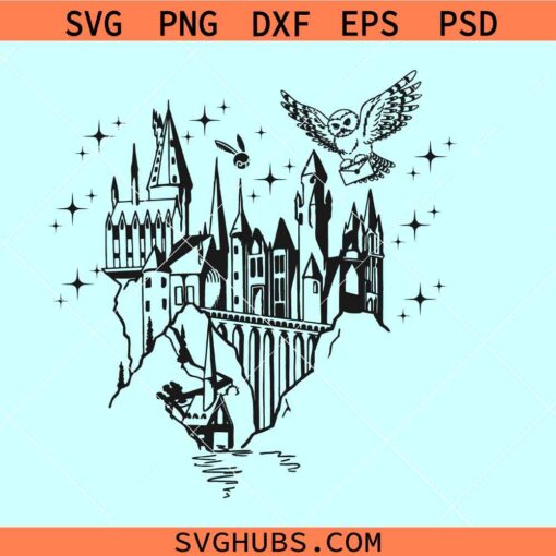 Harry Potter Castle SVG, Hogwarts Castle SVG, Hogwarts SVG, Harry Potter SVG