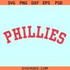 Phillies varsity font SVG, Phillies Jersy font SVG, Phillies college SVG, Phillies Mascot svg