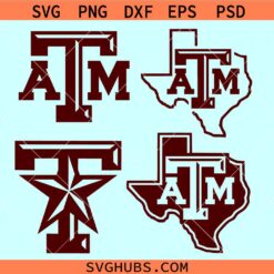 Texas A&M Logo SVG, ATM SVG, Texas Aggie Logo svg, A&M logo PNG, Texas A and M University svg