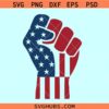 American Flag fist SVG, Fight Trump svg, freedom fist SVG, Trump assassination svg