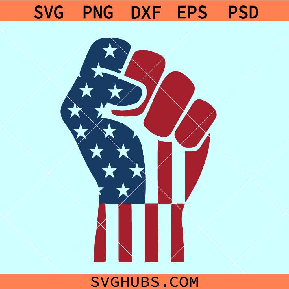 American Flag fist SVG, Fight Trump svg, freedom fist SVG, Trump ...