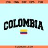 Colombia love SVG, Colombia soccer SVG, Colombia svg, Colombia flag svg