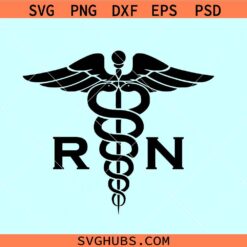 RN nurse emblem logo SVG, RN shirt svg, medical symbol RN Nurse svg