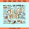 Retro Fall Vibes SVG, fall season shirt svg, Autumn Thanksgiving svg