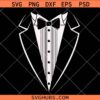 Tuxedo shirt SVG, Tux shirt svg png, Tuxedo bow tie svg, Tux SVG