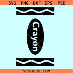 Crayon Template SVG, Crayon Svg, Crayon Wrapper Svg, Crayon Costume Svg, Crayon Birthday SVG