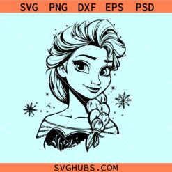 Elsa frozen SVG, Disney Elsa SVG, Frozen 2 svg, Princess Elsa svg