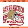 San Francisco Football Helmet SVG, 49ers grunge svg, 49ers football svg, NFL Football Team SVG Files For Cricut