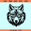 Wolf pack sunglasses Svg, Wolf Pack Svg, Wolf Head svg, Wolf with sunglasses svg, Wolf svg