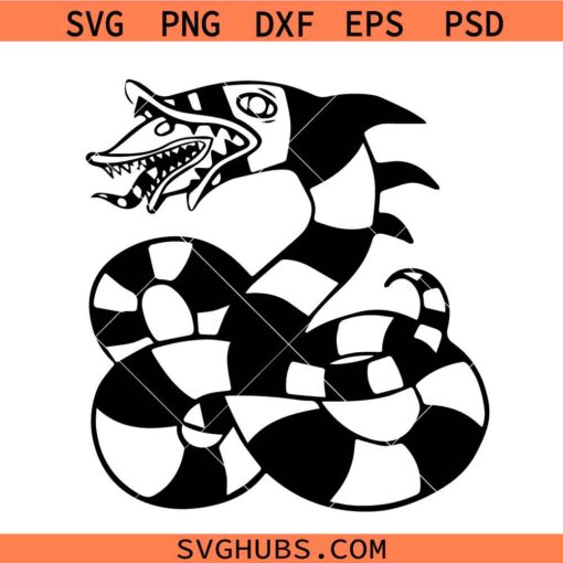 Beetlejuice sandworm SVG, Abstract sandworm SVG, Its ShowTime SVG, Sandworm SVG