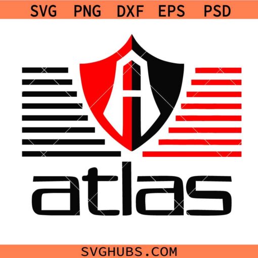 Club Atlas svg, Sports Team SVG, SVG Cut File, Soccer svg, Sport SVG, Liga Mexico svg