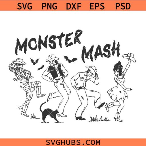 Monster Mash Halloween SVG, Halloween Party SVG, Monster Mash Svg, Ghouls Halloween SVG