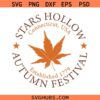 Stars Hollow Autumn Festival svg, Gilmore Festival svg, Stars Hollow Connecticut