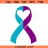 Suicide prevention ribbon SVG, semicolon ribbon svg, Suicide Awareness Ribbon svg