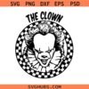 The Clown checkered SVG, checkered Halloween svg, Pennywise Clown SVG, Scary Halloween svg