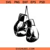 Boxing Gloves SVG, Hanging Boxing Gloves SVG, Boxer Clipart SVG