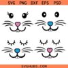 Bunny Face SVG, Easter SVG, Easter Bunny SVG, Bunny Easter SVG 