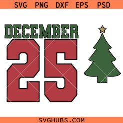 December 25 Pocket Design SVG, Christmas Decor SVG, Christmas SVG, Christmas Shirt SVG