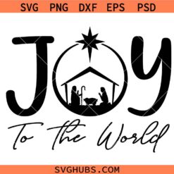 Joy to the World SVG, Christmas SVG, Holiday SVG