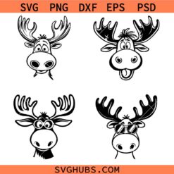 Moose Bundle Svg, Bull Moose svg, Moose Svg, Buck Svg, Hunting Svg