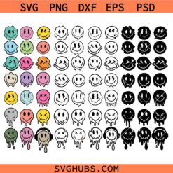 Smiley face Bundle svg, Happy face SVG, Emoji SVG