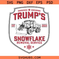 Trump’s Snowflake Removal Service 2024 SVG, Funny Trump Meme SVG