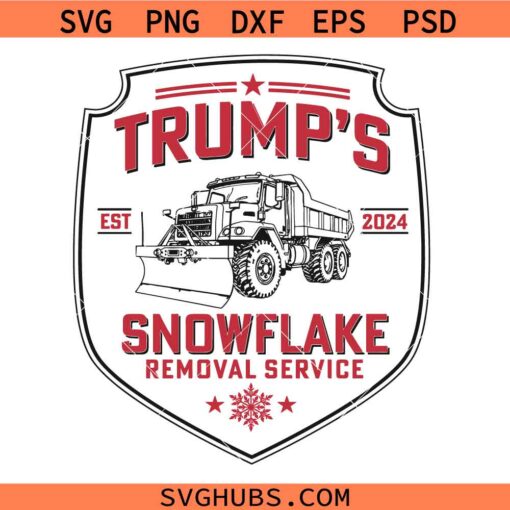 Trump’s Snowflake Removal Service 2024 SVG, Funny Trump Meme SVG