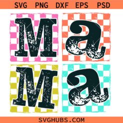 Checkered Mama SVG, Mother's Day SVG, Mama T-shirt SVG, Race Mama SVG