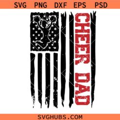 Cheer dad flag SVG, Cheer Coach Svg, Cheerleader Svg, Coach Svg, Football Svg