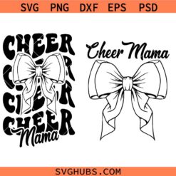 Cheer mama coquette bow SVG, Cheer Coquette Bow Svg, Cheerleading Svg, Cheerleader Svg