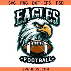 Eagles football mascot SVG, Philadelphia Eagles Svg, Football Logo Svg, Eagles Svg