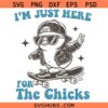 I'm Just Here for the Chicks Svg, Boys Easter SVG, Bunny Easter Svg, Kids Easter Shirt svg