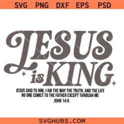 Jesus is King svg, Scripture Svg, Revelation 17:14 SVG, Christian Svg, Christian SVG  