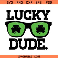 Lucky dude SVG, Boy’s St Patrick's Day Svg, St Patrick’s Day SVG, Shamrock svg, St Patty Day SVG