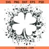 Paint Splatter Clover leaf SVG, Clover Leaf SVG, St Patrick’s Day SVG, Shamrock svg, St Patty Day SVG